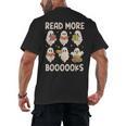 Groovy Halloween Ghost Read More Boooooks Librarian Teacher For Men Women Kids Men's Back Print T-Shirt, trending gift Groovy Halloween Ghost Read More Boooooks Librarian Teacher For Men Women Kids Men's Back Print T-Shirt, trending gift
