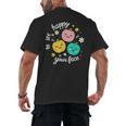 Groovy Happy To See Your Face Teacher School Appreciation Men's Back Print T-Shirt, trending gift Groovy Happy To See Your Face Teacher School Appreciation Men's Back Print T-Shirt, trending gift