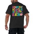 Groovy In My Middle School Era Back To School Teacher Men's Back Print T-Shirt, trending gift