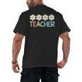 Groovy Teacher Cute Daisy Flower Retro Back To School Men's Back Print T-Shirt, trending gift Groovy Teacher Cute Daisy Flower Retro Back To School Men's Back Print T-Shirt, trending gift