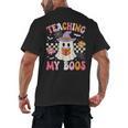 Groovy Teaching My Boos Teacher Ghost Halloween Teacher Men's Back Print T-Shirt, trending gift