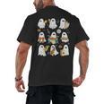 Halloween Ghost Music Teacher Playing Instruments Men's Back Print T-Shirt, trending gift Halloween Ghost Music Teacher Playing Instruments Men's Back Print T-Shirt, trending gift