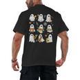 Halloween Ghost Playing Musical Instruments Music Teacher Men's Back Print T-Shirt, trending gift Halloween Ghost Playing Musical Instruments Music Teacher Men's Back Print T-Shirt, trending gift