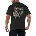 Halloween Math Teacher Skeleton Six Seven Meme Brainrot Men's Back Print T-Shirt, trending gift