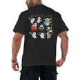 Halloween Music Teacher Ghost Playing Musical Instruments Men's Back Print T-Shirt, trending gift Halloween Music Teacher Ghost Playing Musical Instruments Men's Back Print T-Shirt, trending gift