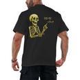 Halloween Teacher Six Seven 6 7 Skeleton Spooky Costume Men's Back Print T-Shirt, trending gift Halloween Teacher Six Seven 6 7 Skeleton Spooky Costume Men's Back Print T-Shirt, trending gift