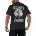Halloween Teacher Tshirts Zombie Teachers Love Brains Men's Back Print T-Shirt, trending gift Halloween Teacher Tshirts Zombie Teachers Love Brains Men's Back Print T-Shirt, trending gift