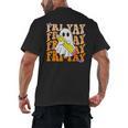 Happy Fri-Yay Friday Lovers Groovy Teacher Life Halloween Men's Back Print T-Shirt, trending gift Happy Fri-Yay Friday Lovers Groovy Teacher Life Halloween Men's Back Print T-Shirt, trending gift