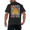 Happy Fri-Yay Groovy Teacher Friday Weekend Fri Yay Men's Back Print T-Shirt, trending gift