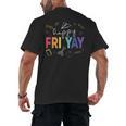 Happy Fri Yay Teacher Friday For Men Women Men's Back Print T-Shirt, trending gift