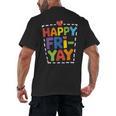Happy Fri-Yay Teacher Life Weekend Pun Happy Friday Men's Back Print T-Shirt, trending gift Happy Fri-Yay Teacher Life Weekend Pun Happy Friday Men's Back Print T-Shirt, trending gift