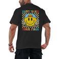Happy To See Your Face Hippie Smile Back To School Teachers Men's Back Print T-Shirt, trending gift