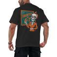 Haunted By 6-7 Six Seven 67 Math Teacher Halloween Skeleton Men's Back Print T-Shirt, trending gift Haunted By 6-7 Six Seven 67 Math Teacher Halloween Skeleton Men's Back Print T-Shirt, trending gift