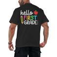 Hello First Grade Team 1st Grade Back To School Teacher Kids Men's Back Print T-Shirt, trending gift Hello First Grade Team 1st Grade Back To School Teacher Kids Men's Back Print T-Shirt, trending gift
