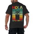 Hola Estudiantes Spanish Teacher Back To School 2025 Men's Back Print T-Shirt, trending gift Hola Estudiantes Spanish Teacher Back To School 2025 Men's Back Print T-Shirt, trending gift