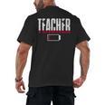 Humor Teacher Empty Battery Power Men Women Men's Back Print T-Shirt, trending gift Humor Teacher Empty Battery Power Men Women Men's Back Print T-Shirt, trending gift