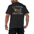 I'd Rather Bee Reading Teacher Librarian Book Lover Men's Back Print T-Shirt, trending gift I'd Rather Bee Reading Teacher Librarian Book Lover Men's Back Print T-Shirt, trending gift