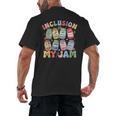 Inclusion Is My Jam SPED Teacher Special Education Life Men's Back Print T-Shirt, trending gift Inclusion Is My Jam SPED Teacher Special Education Life Men's Back Print T-Shirt, trending gift