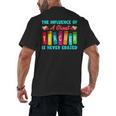 THE INFLUENCE OF A GREAT TEACHER IS NEVER ERASED Teaching For Men Women Girls Kids Men's Back Print T-Shirt, trending gift THE INFLUENCE OF A GREAT TEACHER IS NEVER ERASED Teaching For Men Women Girls Kids Men's Back Print T-Shirt, trending gift