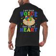 I Am Their Voice They Are My Heart Autism Awareness Teacher Men's Back Print T-Shirt, trending gift