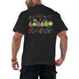 It's Ok To Be Different Apple Teacher Autism Awareness Men's Back Print T-Shirt, trending gift It's Ok To Be Different Apple Teacher Autism Awareness Men's Back Print T-Shirt, trending gift