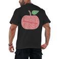 Kindergarten Apple Word Art For Teachers & Students Men's Back Print T-Shirt, trending gift Kindergarten Apple Word Art For Teachers & Students Men's Back Print T-Shirt, trending gift
