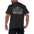 Learn Grow Bloom Wildflowers Appreciation Montessori Teacher Men's Back Print T-Shirt, trending gift Learn Grow Bloom Wildflowers Appreciation Montessori Teacher Men's Back Print T-Shirt, trending gift