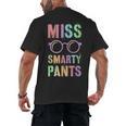 Little MISS SMARTY PANTS School Grad Teacher Last Day Men's Back Print T-Shirt, trending gift Little MISS SMARTY PANTS School Grad Teacher Last Day Men's Back Print T-Shirt, trending gift