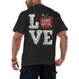 LOVE Kindergarten Teacher Student School Apple Men's Back Print T-Shirt, trending gift LOVE Kindergarten Teacher Student School Apple Men's Back Print T-Shirt, trending gift
