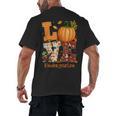 Love Kindergarten Teacher Turkey Thanksgiving Autumn Fall Men's Back Print T-Shirt, trending gift Love Kindergarten Teacher Turkey Thanksgiving Autumn Fall Men's Back Print T-Shirt, trending gift