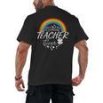 Luckiest Teacher Ever Rainbow- St Patricks Day Teacher Men's Back Print T-Shirt, trending gift Luckiest Teacher Ever Rainbow- St Patricks Day Teacher Men's Back Print T-Shirt, trending gift