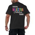Maestra Fabulosa Bilingual Spanish Espanol Teacher School Men's Back Print T-Shirt, trending gift Maestra Fabulosa Bilingual Spanish Espanol Teacher School Men's Back Print T-Shirt, trending gift
