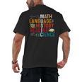 Math Language History Reading Science Music Teacher Men's Back Print T-Shirt, trending gift Math Language History Reading Science Music Teacher Men's Back Print T-Shirt, trending gift