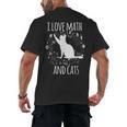 Math Nerd Math Teacher Cat Lover I Love Math And Cats Men's Back Print T-Shirt, trending gift
