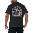 Microscope Flower Butterfly Biology Science Teacher Student Men's Back Print T-Shirt, trending gift