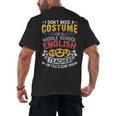 Middle School English Teacher Halloween Costume For Men Women Men's Back Print T-Shirt, trending gift Middle School English Teacher Halloween Costume For Men Women Men's Back Print T-Shirt, trending gift