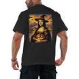 Mona Lisa Pumpkin Halloween Art Teacher Witchy Women Kids Men's Back Print T-Shirt, trending gift Mona Lisa Pumpkin Halloween Art Teacher Witchy Women Kids Men's Back Print T-Shirt, trending gift