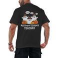 Multilingual Learner Teacher Spooky Halloween ESL Teacher Men's Back Print T-Shirt, trending gift