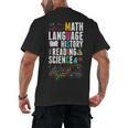 Music Teacher Music Math Language History Reading Science Men's Back Print T-Shirt, trending gift Music Teacher Music Math Language History Reading Science Men's Back Print T-Shirt, trending gift