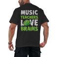 Music Teachers Love Brains Cute Teaching Halloween Men's Back Print T-Shirt, trending gift Music Teachers Love Brains Cute Teaching Halloween Men's Back Print T-Shirt, trending gift