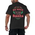 Be Nice To Me I Know Santa Teacher Christmas Men Women Men's Back Print T-Shirt, trending gift