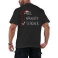 Nice Naughty Teacher Christmas List Instructor Santa Claus Men Women Men's Back Print T-Shirt, trending gift Nice Naughty Teacher Christmas List Instructor Santa Claus Men Women Men's Back Print T-Shirt, trending gift