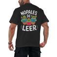 Nopales De Leer Bilingual Teacher Maestra Spanish Teacher Men's Back Print T-Shirt, trending gift Nopales De Leer Bilingual Teacher Maestra Spanish Teacher Men's Back Print T-Shirt, trending gift