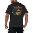 Nopales De Leer Spanish Teacher Maestra Cactus Bilingual Men's Back Print T-Shirt, trending gift Nopales De Leer Spanish Teacher Maestra Cactus Bilingual Men's Back Print T-Shirt, trending gift