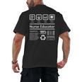 Nurse Educator Shirt Men Women Nursing Instructor Teacher Men's Back Print T-Shirt, trending gift