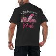 In October We Wear Pink Apple Teacher Daisy Breast Cancer Men's Back Print T-Shirt, trending gift