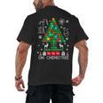 Oh Chemistree Scientist Chemical Christmas Xmas Teacher Men's Back Print T-Shirt, trending gift