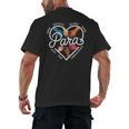 Para Heart Paraprofessional Teacher Paraeducator Men's Back Print T-Shirt, trending gift Para Heart Paraprofessional Teacher Paraeducator Men's Back Print T-Shirt, trending gift