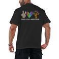 Peace Love Montessori Daycare Teacher Appreciation Men's Back Print T-Shirt, trending gift Peace Love Montessori Daycare Teacher Appreciation Men's Back Print T-Shirt, trending gift