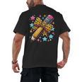 Pencil Leopard Coquette Bow Teacher Life Back To School Men's Back Print T-Shirt, trending gift